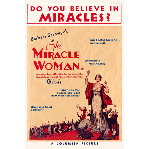 THE MIRACLE WOMAN (1931) - Click Image to Close
